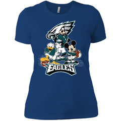 Mickey Mouse Philadelphia Eagle American Football Nfl Sports Shirt Women Cotton T-Shirt Women Cotton T-Shirt - parenttees