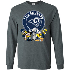 Nfl – Los Angeles Rams Super Bowl 2019 Mickey Mouse Minnie Mouse Donald Duck Daisy Duck Football Men Long Sleeve Shirt Men Long Sleeve Shirt - parenttees