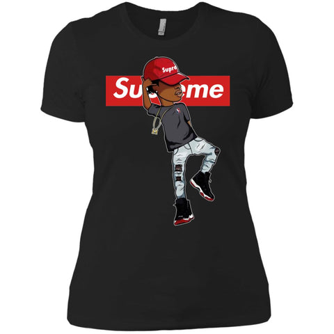 Supreme Marquese Scott T-shirt Women Cotton T-Shirt Black / X-Small Women Cotton T-Shirt - parenttees