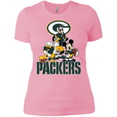 Mickey Mouse Green Bay Packer American Football Nfl Sports Shirt Women Cotton T-Shirt Women Cotton T-Shirt - parenttees