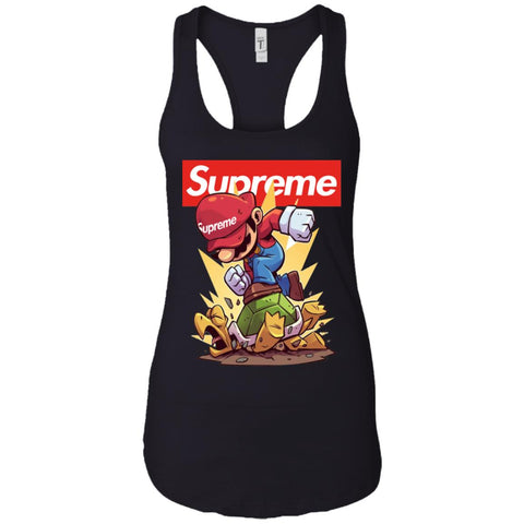 Supreme Mario Gaming T-shirt Women Tank Top Black / X-Small Women Tank Top - parenttees