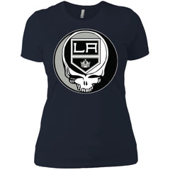 Los Angeles Kings Grateful Dead Steal Your Face Hockey Nhl Shirts Women Cotton T-Shirt Women Cotton T-Shirt - parenttees