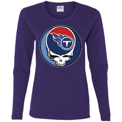 Tennessee Titans Grateful Dead Steal Your Face Football Nfl Shirts Women Long Sleeve Shirt Women Long Sleeve Shirt - parenttees