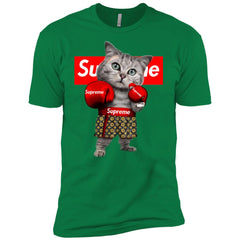 Supreme Boxing Cat Best Funny T-shirt Men Short Sleeve T-Shirt Men Short Sleeve T-Shirt - parenttees