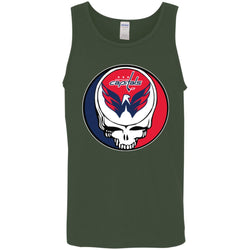 Washington Capitals Grateful Dead Steal Your Face Hockey Nhl Shirts Men Cotton Tank