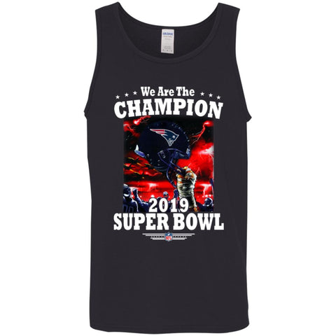 Nfl – New England Patriots We Are The Champion 2019 Super Bowl Football Men Cotton Tank Black / X-Small Men Cotton Tank - parenttees