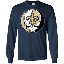 New Orleans Saints Grateful Dead Steal Your Face Football Nfl Shirts Men Long Sleeve Shirt