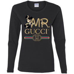 Mr Mickey Gucci Couple Disney Shirt Valentine's Day T-shirt Women Long Sleeve Shirt