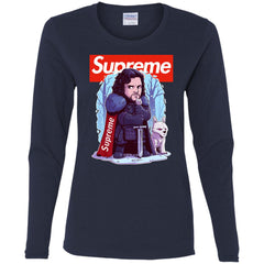 Supreme Game Of Thrones T-shirt Women Long Sleeve Shirt Women Long Sleeve Shirt - parenttees