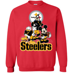 Mickey Mouse Pittsburgh Steelers American Football Nfl Sports Shirt Crewneck Pullover Sweatshirt Crewneck Pullover Sweatshirt - parenttees