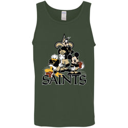 Mickey Mouse New Orleans Saints American Football Nfl Sports Shirt Men Cotton Tank