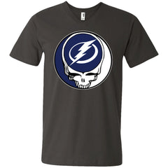 Tampa Bay Lightning Grateful Dead Steal Your Face Hockey Nhl Shirts Men V-Neck T-Shirt Men V-Neck T-Shirt - parenttees