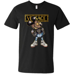 Versace Mickey Mouse Cartoon T-shirt Men V-Neck T-Shirt Men V-Neck T-Shirt - parenttees