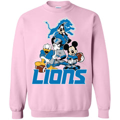 Mickey Mouse Detroit Lions American Football Nfl Sports Shirt Crewneck Pullover Sweatshirt Crewneck Pullover Sweatshirt - parenttees