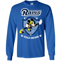 Nfl – Los Angeles Rams Totally Awesome Mickey Mouse Super Bowl 2019 Football Men Long Sleeve Shirt Men Long Sleeve Shirt - parenttees