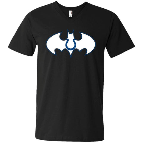 We Are The Indianapolis Colts Batman Nfl Mashup Men V-Neck T-Shirt Black / S Men V-Neck T-Shirt - parenttees