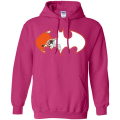 We Are The Cleveland Browns Batman Nfl Mashup Pullover Hoodie Sweatshirt Pullover Hoodie Sweatshirt - parenttees