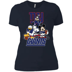 Mickey Mouse New York Giants American Football Nfl Sports Shirt Women Cotton T-Shirt Women Cotton T-Shirt - parenttees