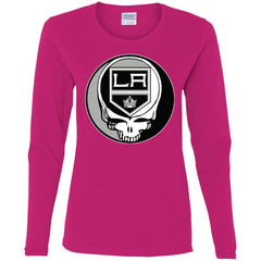 Los Angeles Kings Grateful Dead Steal Your Face Hockey Nhl Shirts Women Long Sleeve Shirt Women Long Sleeve Shirt - parenttees