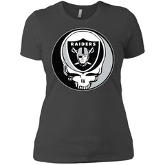 Oakland Raiders Grateful Dead Steal Your Face Football Nfl Shirts Women Cotton T-Shirt Women Cotton T-Shirt - parenttees