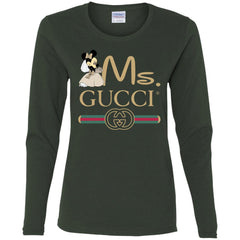 Gucci Couple Disney Ms Minnie Valentine's Day T-shirt Women Long Sleeve Shirt Women Long Sleeve Shirt - parenttees