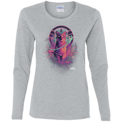 Captain Marvel Movie Goose Galaxy Portrait Women Long Sleeve Shirt