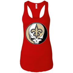 New Orleans Saints Grateful Dead Steal Your Face Football Nfl Shirts Women Tank Top Women Tank Top - parenttees