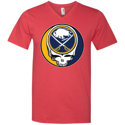 Buffalo Sabres Grateful Dead Steal Your Face Hockey Nhl Shirts Men V-Neck T-Shirt