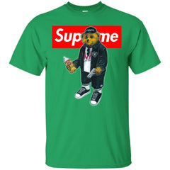 Supreme Bear Guns T-shirt Men Cotton T-Shirt Men Cotton T-Shirt - parenttees