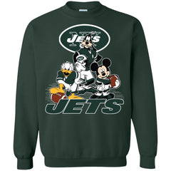 Mickey Mouse New York Jets American Football Nfl Sports Shirt Crewneck Pullover Sweatshirt Crewneck Pullover Sweatshirt - parenttees