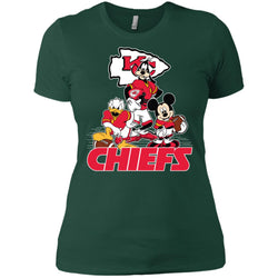 Mickey Mouse Kansas City Chiefs American Football Nfl Sports Shirt Women Cotton T-Shirt