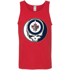 Winnipeg Jets Grateful Dead Steal Your Face Hockey Nhl Shirts Men Cotton Tank Men Cotton Tank - parenttees