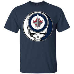 Winnipeg Jets Grateful Dead Steal Your Face Hockey Nhl Shirts Men Cotton T-Shirt Men Cotton T-Shirt - parenttees