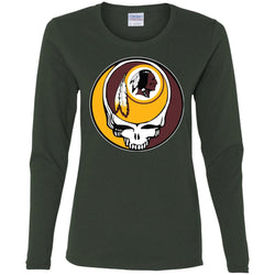 Washington Redskins Grateful Dead Steal Your Face Football Nfl Shirts Women Long Sleeve Shirt