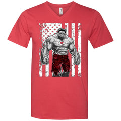 Giants Hulk Kansas City Chiefs T-shirt Men V-Neck T-Shirt Men V-Neck T-Shirt - parenttees