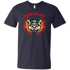 Gucci 2018 Cat Blind For You T-shirt Men V-Neck T-Shirt Men V-Neck T-Shirt - parenttees