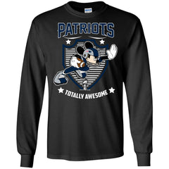 Nfl – New England Patriots Totally Awesome Mickey Mouse Super Bowl 2019 Football Men Long Sleeve Shirt Men Long Sleeve Shirt - parenttees