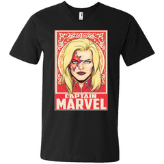 Captain Marvel Ornament Men V-Neck T-Shirt Men V-Neck T-Shirt - parenttees