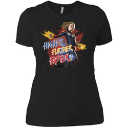 Captain Marvel Movie Vintage Colors Powers Women Cotton T-Shirt