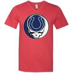 Indianapolis Colts Grateful Dead Steal Your Face Football Nfl Shirts Men V-Neck T-Shirt Men V-Neck T-Shirt - parenttees