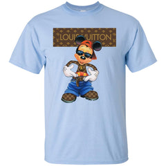 Louis Vuitton Mickey Mouse Cartoon T-shirt Men Cotton T-Shirt Men Cotton T-Shirt - parenttees