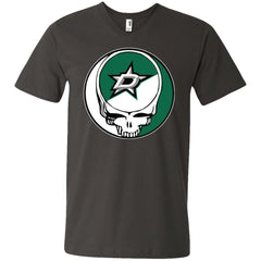 Dallas Stars Grateful Dead Steal Your Face Hockey Nhl Shirts Men V-Neck T-Shirt Men V-Neck T-Shirt - parenttees