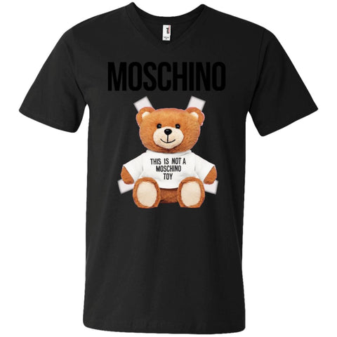 Moschino T-shirt Men V-Neck T-Shirt Black / S Men V-Neck T-Shirt - parenttees