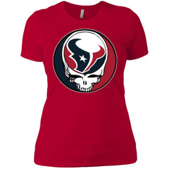 Houston Texans Grateful Dead Steal Your Face Football Nfl Shirts Women Cotton T-Shirt Women Cotton T-Shirt - parenttees