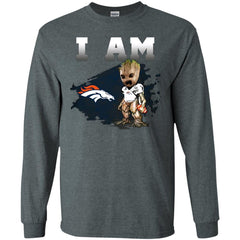 Nfl Denver Broncos I Am Groot T-shirt Men Long Sleeve Shirt Men Long Sleeve Shirt - parenttees