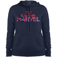 Captain Marvel Bold Tie Dye Movie Logo Women Hooded Sweatshirt Women Hooded Sweatshirt - parenttees