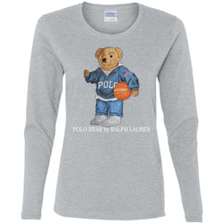 Polo Bear Ralph Lauren Women Long Sleeve Shirt