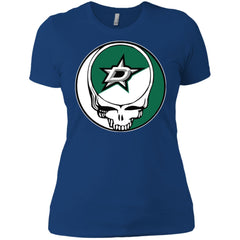 Dallas Stars Grateful Dead Steal Your Face Hockey Nhl Shirts Women Cotton T-Shirt Women Cotton T-Shirt - parenttees