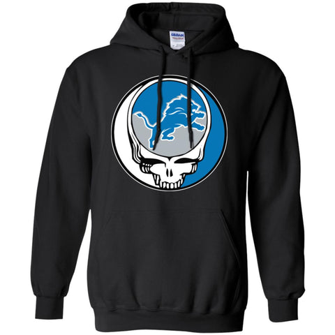 Detroit Lions Grateful Dead Steal Your Face Football Nfl Shirts Pullover Hoodie Sweatshirt Black / S Pullover Hoodie Sweatshirt - parenttees