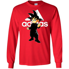 Goku Treding Adidas White T-shirt Men Long Sleeve Shirt Men Long Sleeve Shirt - parenttees